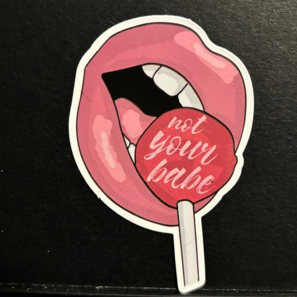 LOLLY POP MOUTH STICKER